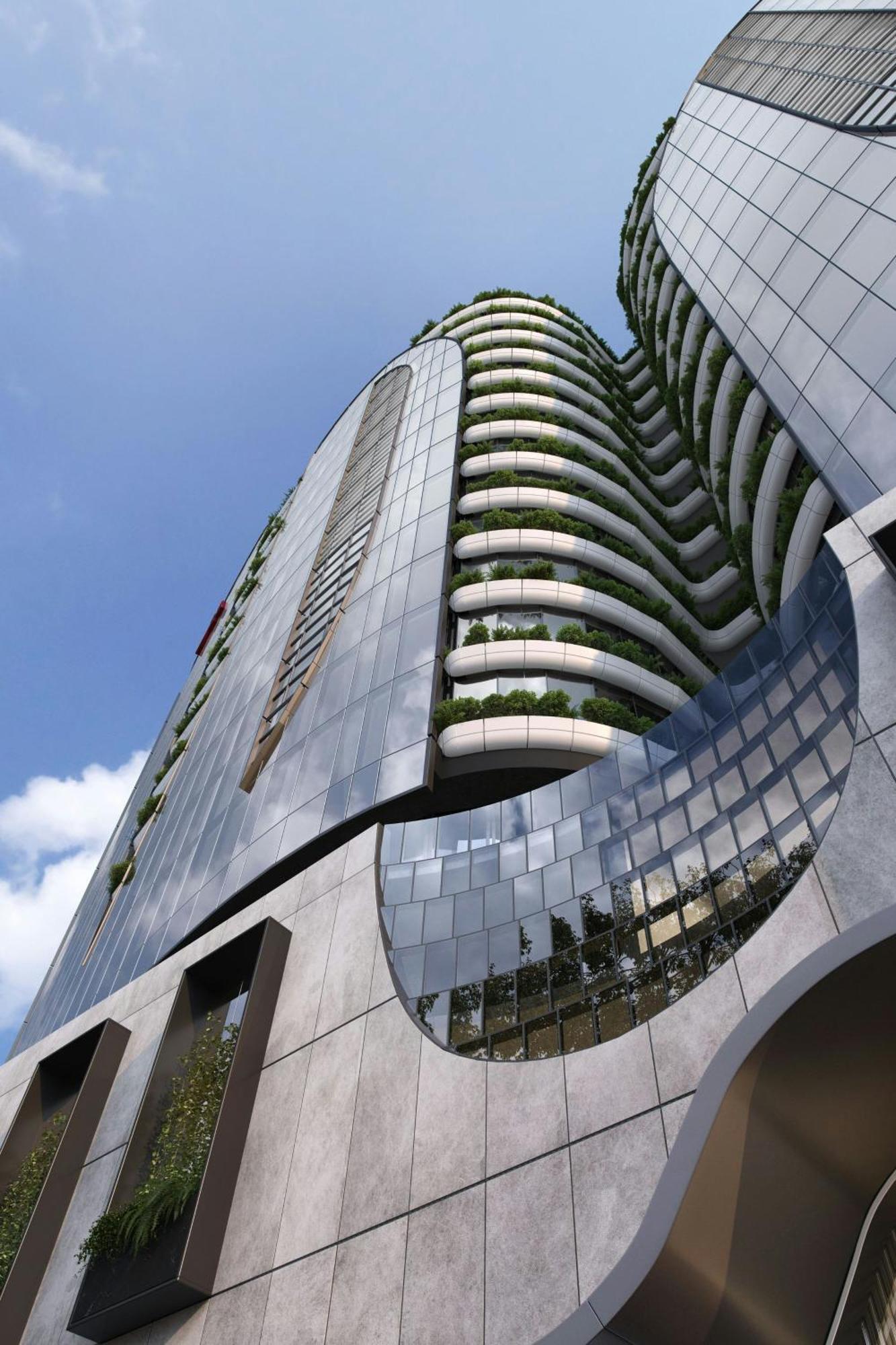 Melbourne Marriott Hotel Docklands Exteriör bild The proposed One River North